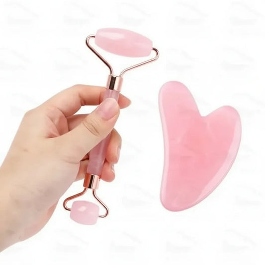 Rodillo Masajeador Facial de Jade