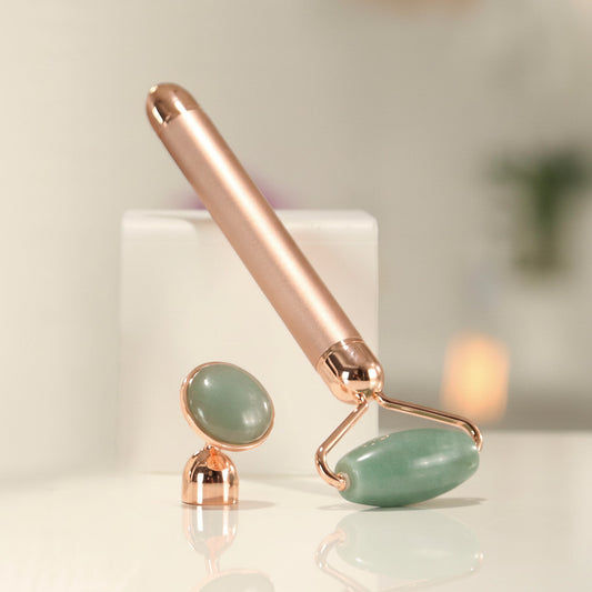 Rodillo modelador facial Jade - con vibración